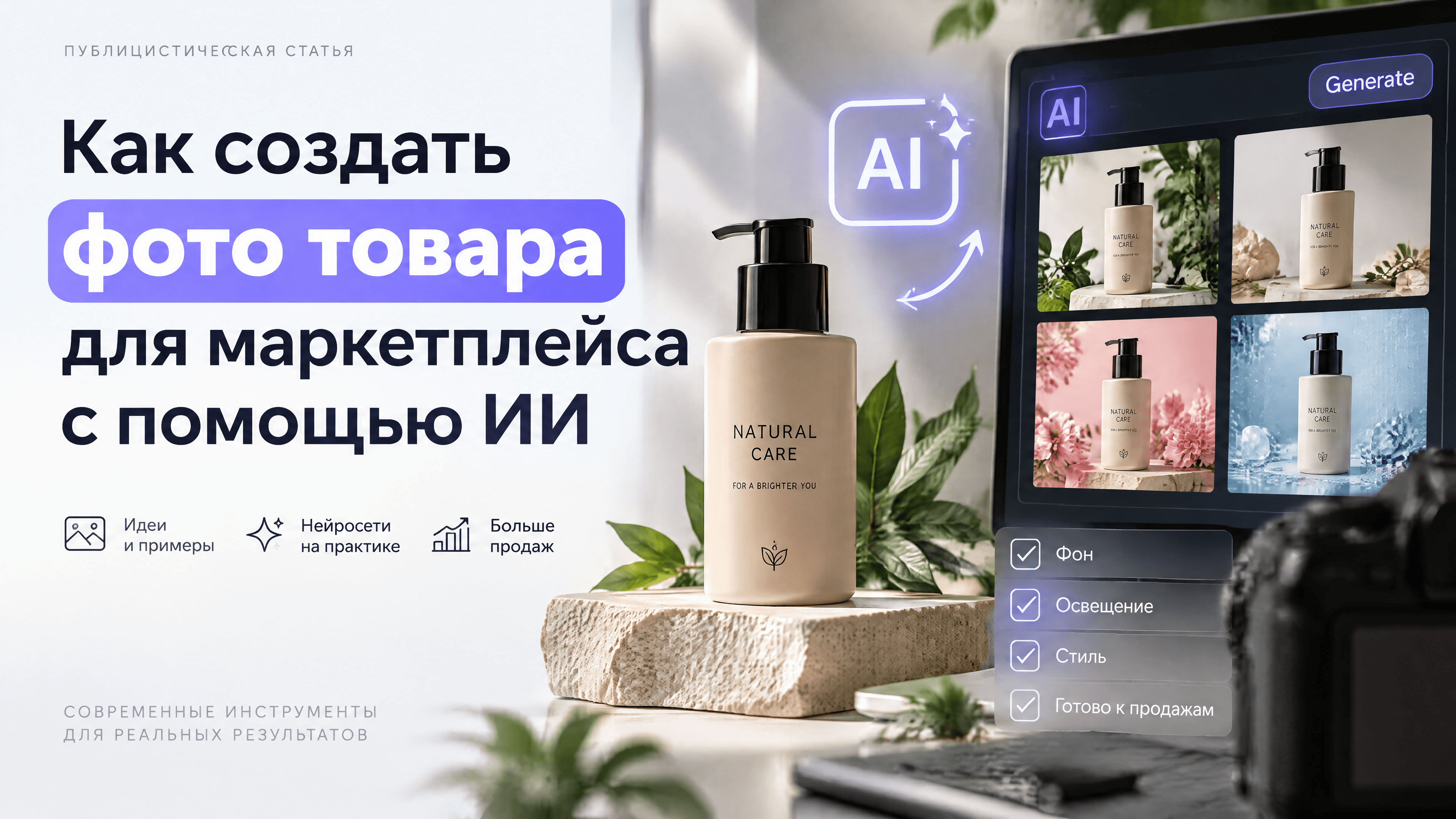 Как создать фото товара для маркетплейса с помощью ИИ